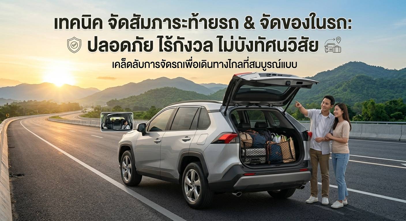 เทคนิคจัดสัมภาระท้ายรถและจัดของในรถให้ปลอดภัย